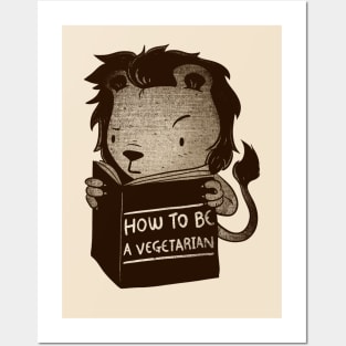 Lion Book How To Be Vegetarian Posters and Art